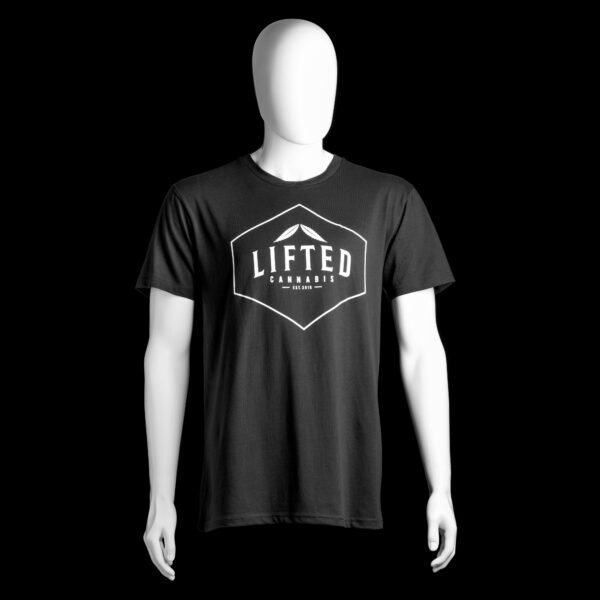 Black Lifted Shield Logo Tee
